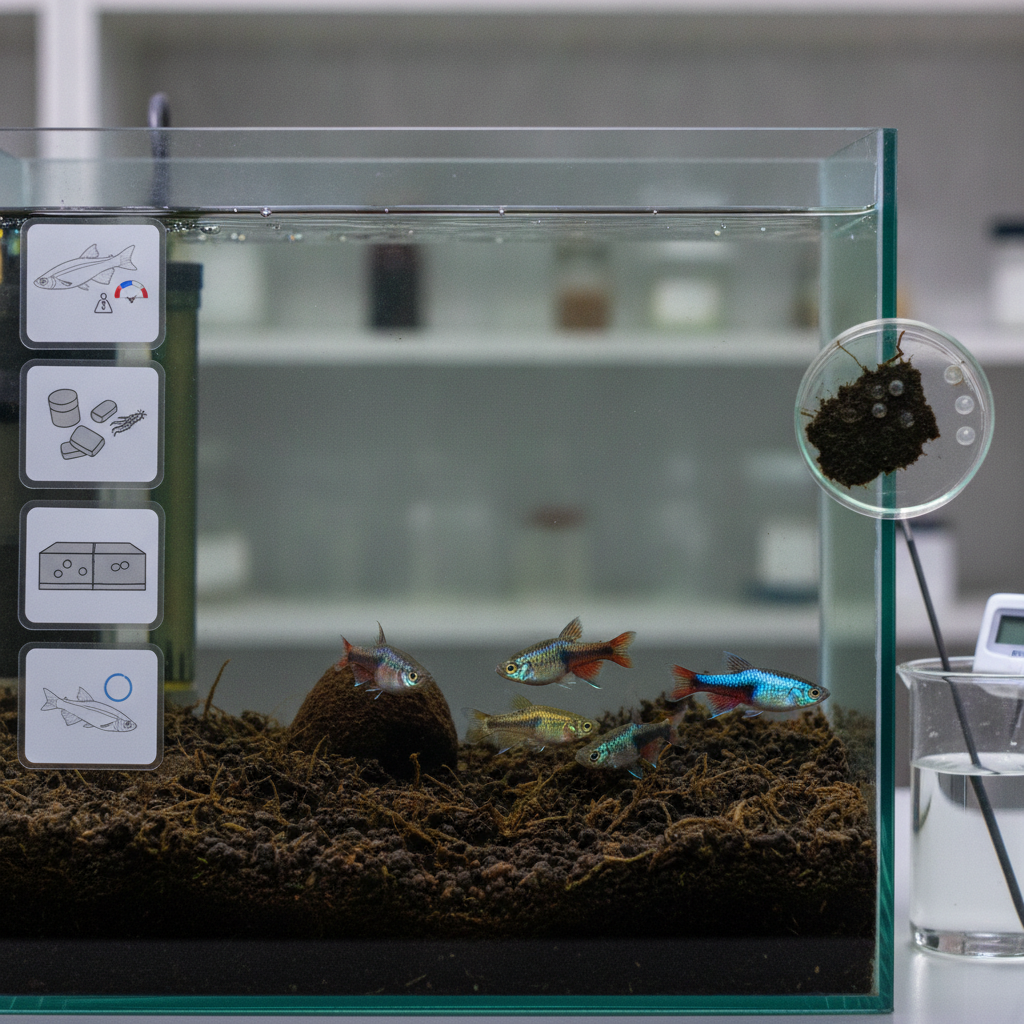 Como a textura e composição do substrato de desova afetam a postura e a fertilidade dos ovos de killifish anuais brasileiros