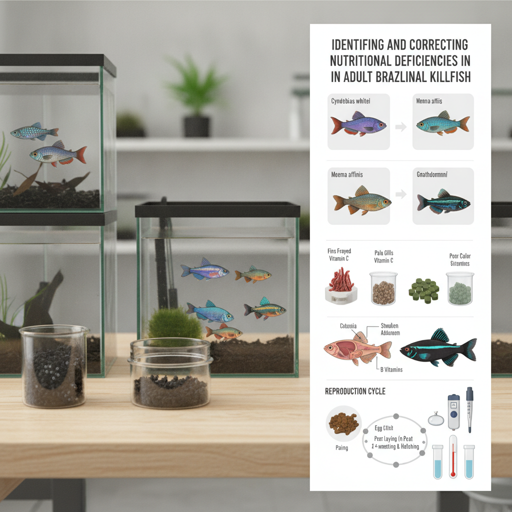 Como identificar e corrigir deficiências nutricionais em killifish anuais brasileiros adultos para otimizar saúde e coloração