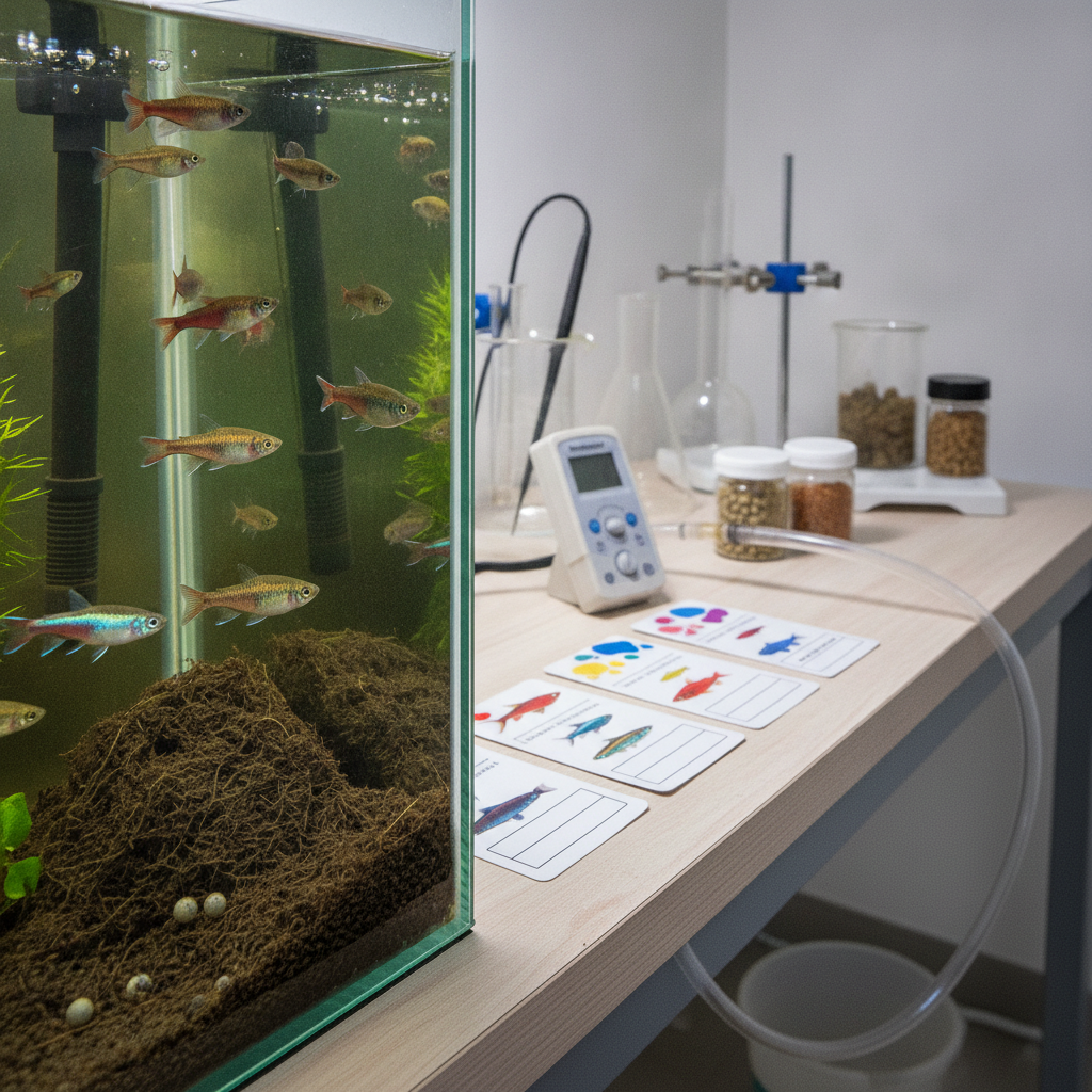 Manutenção de aquários de killifish anuais: frequência e técnicas de TPA para otimizar saúde e reprodução